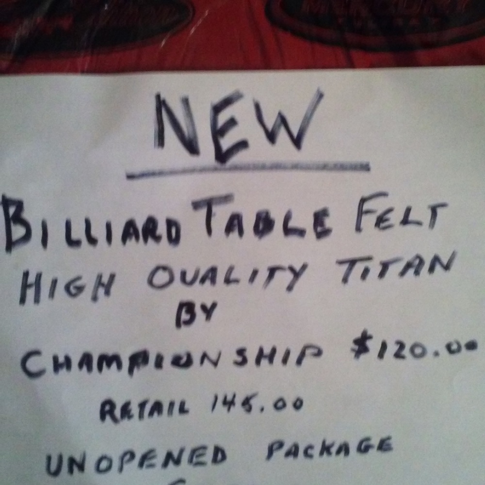 Billard / Pool Table Cloth for a 7 ft  pool table